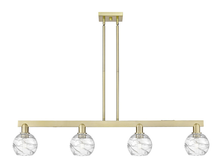 Innovations - 716-4I-AB-G1213-6CL - Four Light Island Pendant - Arcadia - Antique Brass