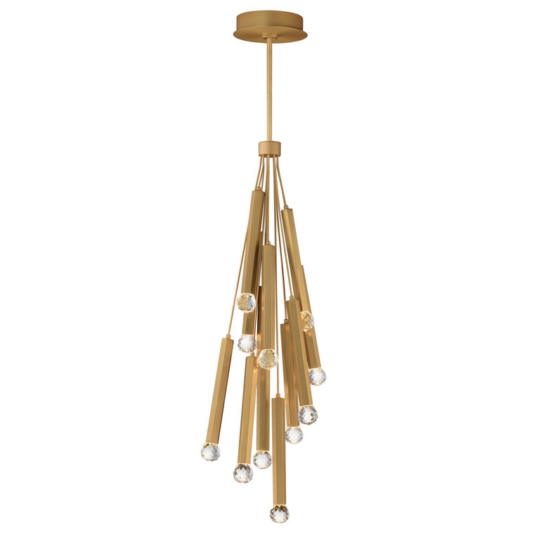 ET2 - E23347-122GLD - LED Pendant - Allumettes - Gold