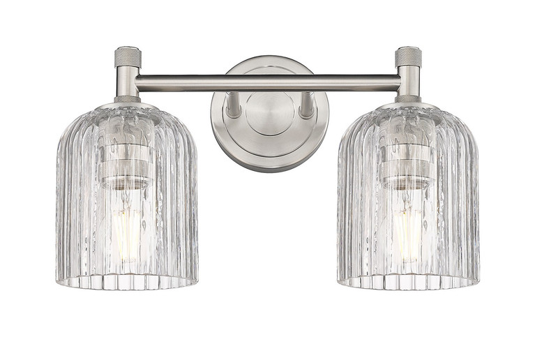 Innovations - 434-2W-SN-G559-5CL - Two Light Bath Vanity - Downtown Urban - Satin Nickel