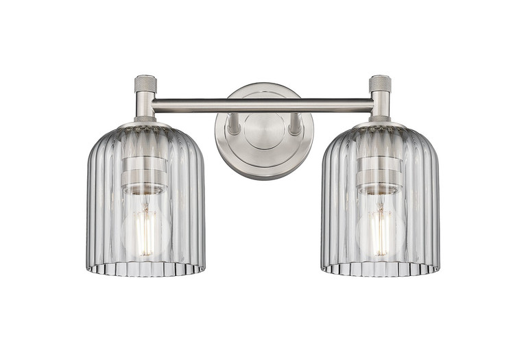 Innovations - 434-2W-SN-G559-5SM - Two Light Bath Vanity - Downtown Urban - Satin Nickel