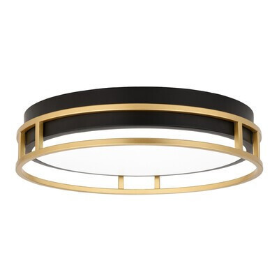Vaxcel - C0342 - LED Flush Mount - Northgate - Matte Black and Satin Gold