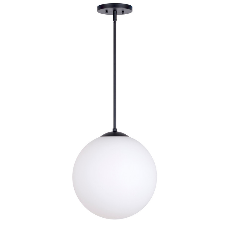 Forte - 2765-01-04 - One Light Pendant - Selene - Black