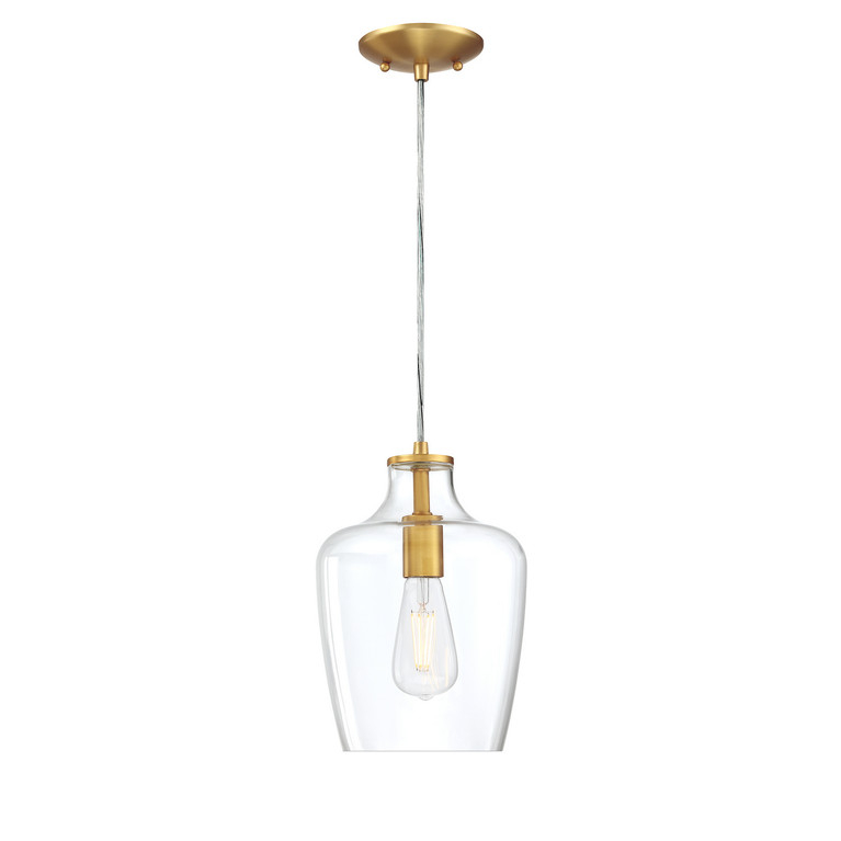 Forte - 2779-01-12 - One Light Mini Pendant - Milo - Soft Gold