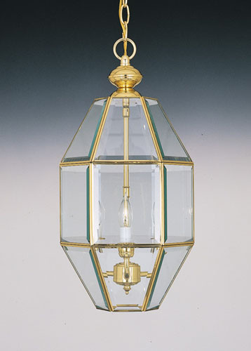 Forte - 3033 - Three Light Foyer Pendant - Solid Brass AB - Solid Brass