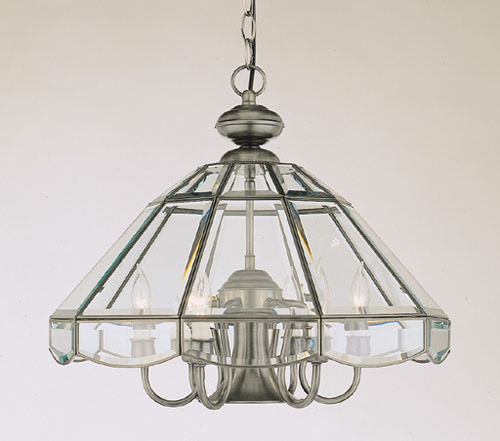 Forte - 3054-07-34 - Seven Light Chandelier - Antique Pewter B - Antique Pewter