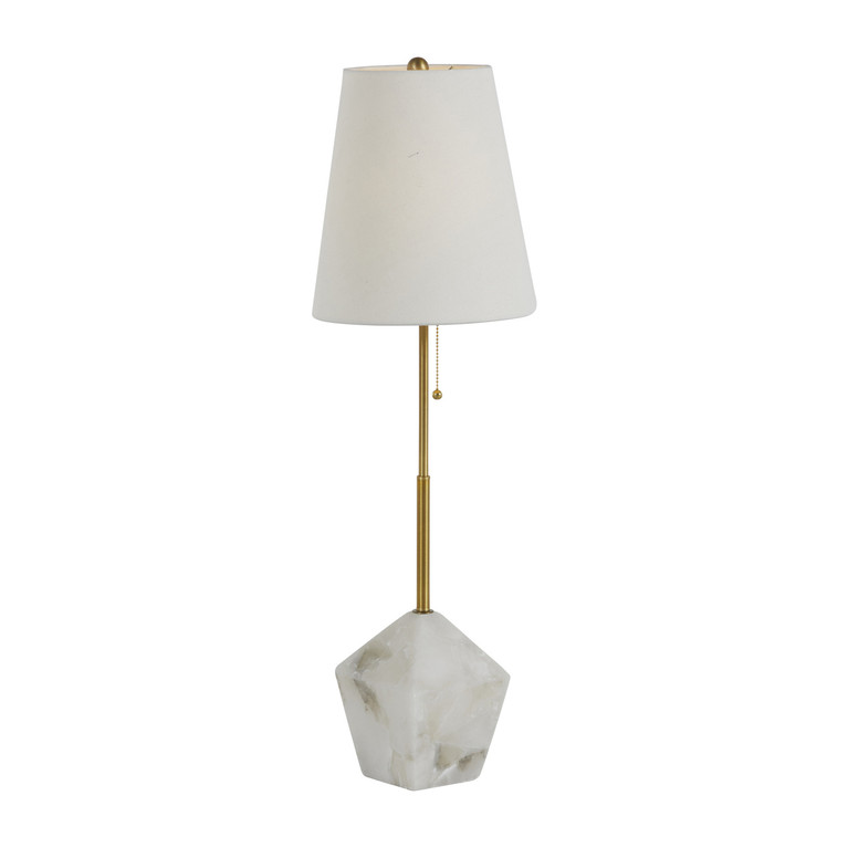Gabby - SCH-169075 - One Light Table Lamp - Perry - Stained Gold|White Linen