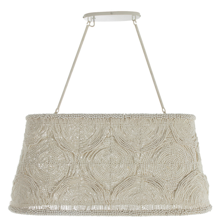 Gabby - SCH-175459 - Four Light Linear Chandelier - Angelina - Winter White|Natural