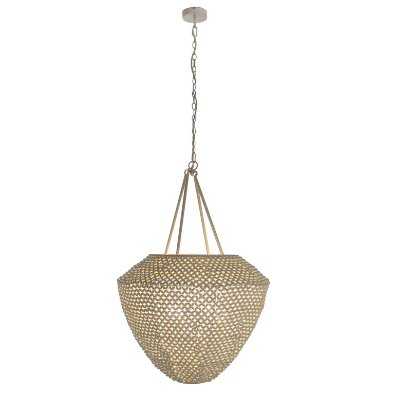 Gabby - SCH-175461 - Four Light Pendant - Rita Oval - Winter White|Natural