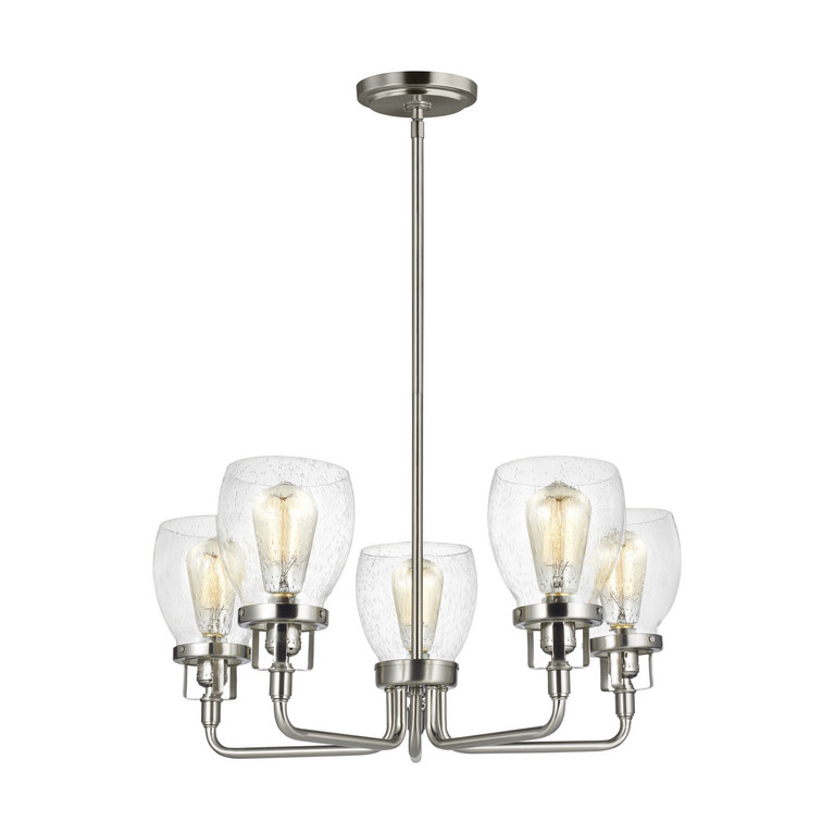 Generation Lighting - 3214505EN7-962 - Five Light Chandelier - Belton - Brushed Nickel