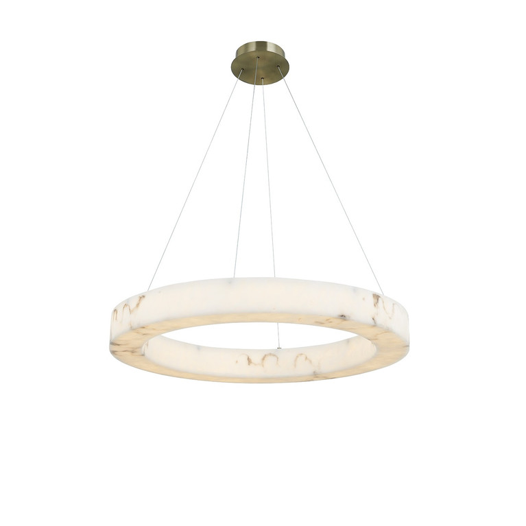 Justice Designs - FAL-8222-BRSS - LED Pendant - LumenAria - Brushed Brass