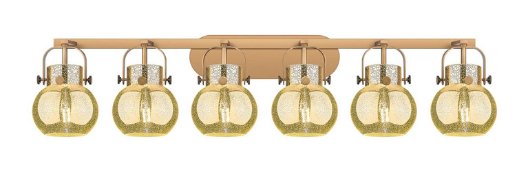 Innovations - 423-6W-BB-G410-6ME - Six Light Bath Vanity - Downtown Urban - Brushed Brass