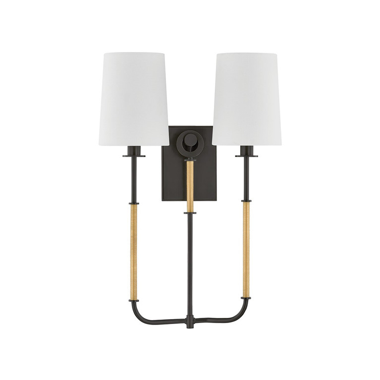 Hudson Valley - 2072-AGB/DB - Two Light Wall Sconce - Glenmont - Aged Brass