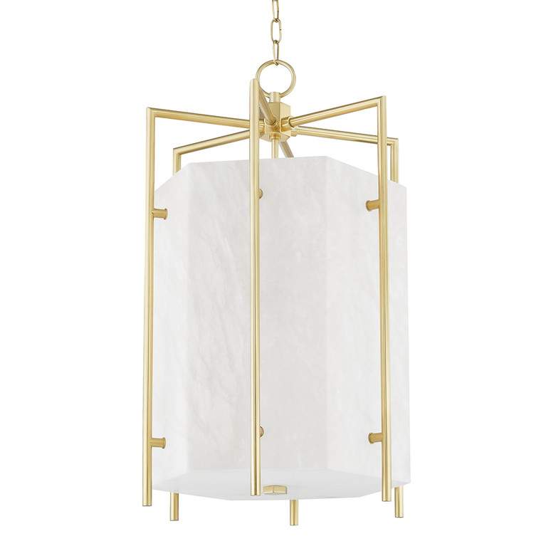 Hudson Valley - 7019-AGB - LED Lantern - Flatbush - Aged Brass
