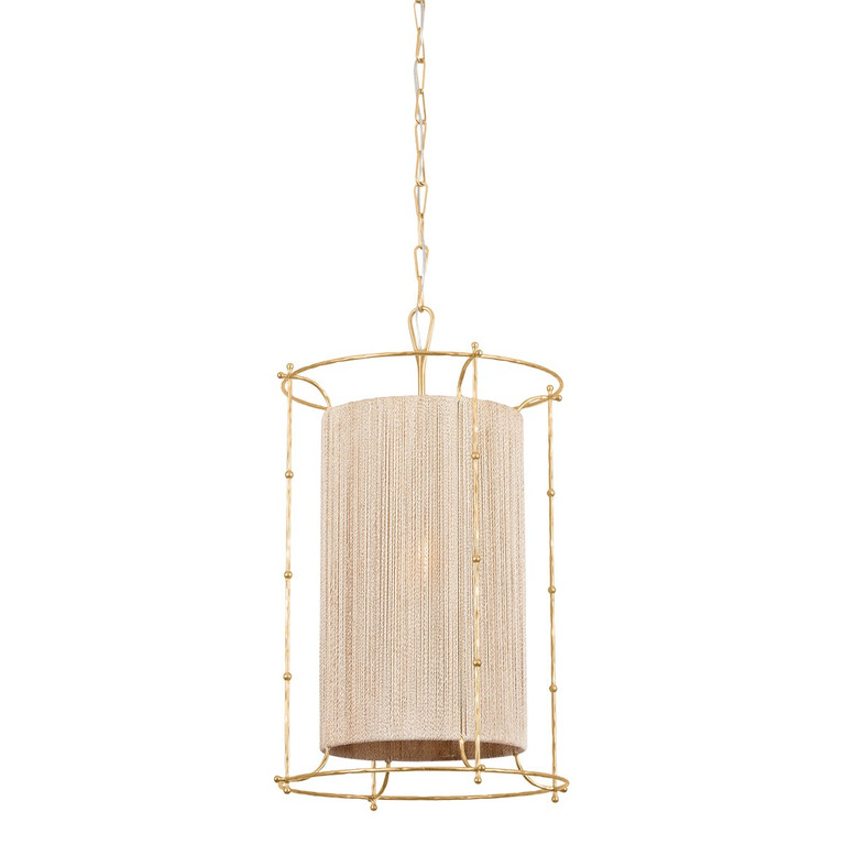 Hudson Valley - 8020-VGL - One Light Lantern - Jones Point - Vintage Gold Leaf