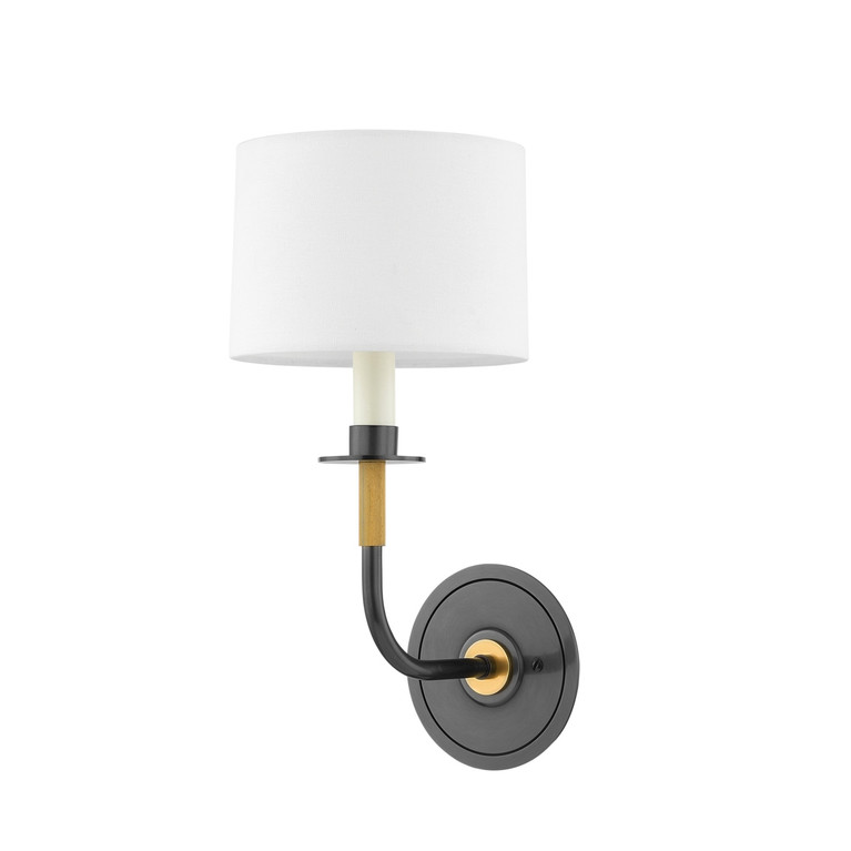 Hudson Valley - 9115-AOB - One Light Wall Sconce - Paramus - Aged Brass/Old Bronze