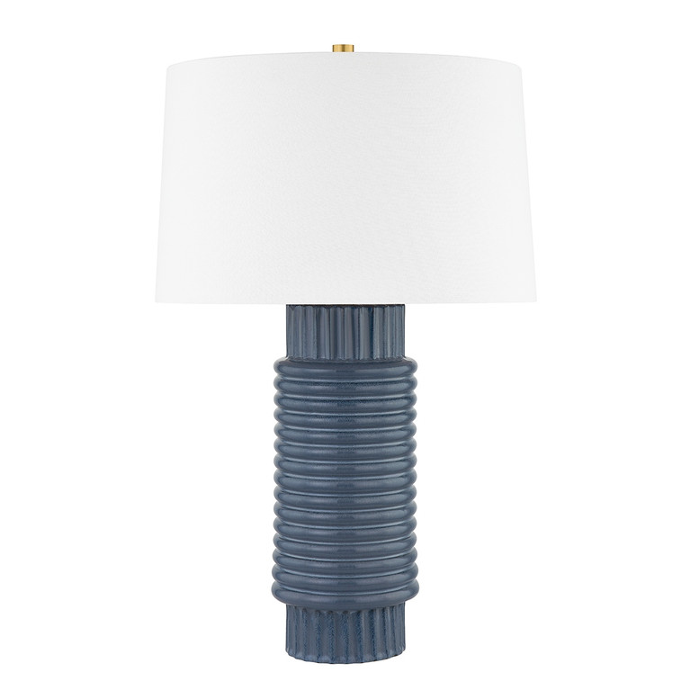 Hudson Valley - L1956-AGB/CGR - One Light Table Lamp - Broderick - Aged Brass