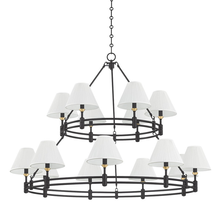 Hudson Valley - MDS1802-AGB/DB - 15 Light Chandelier - Howard - Aged Brass