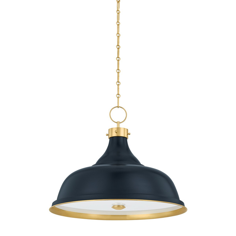 Hudson Valley - MDS300L-AGB/DBL - Four Light Pendant - Painted No. 1 - Aged Brass
