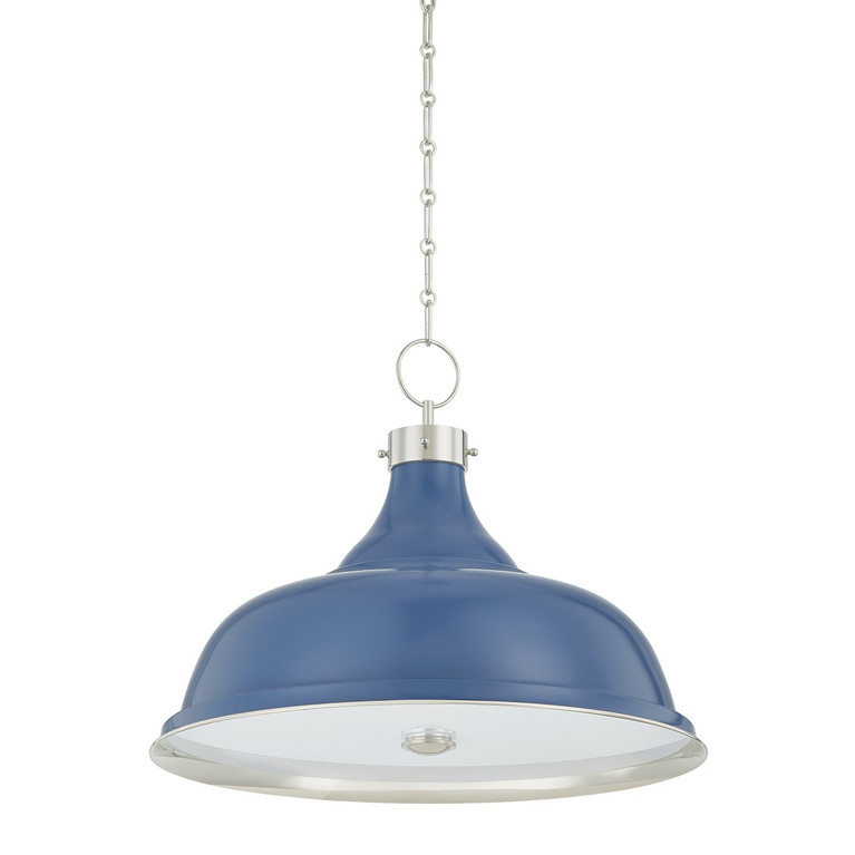 Hudson Valley - MDS300L-PN/FBL - Four Light Pendant - Painted No. 1 - Polished Nickel