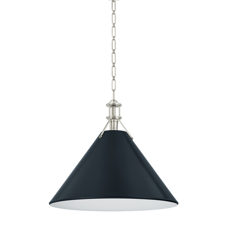 Hudson Valley - MDS352L-PN/DBL - One Light Pendant - Painted No. 2 - Polished Nickel