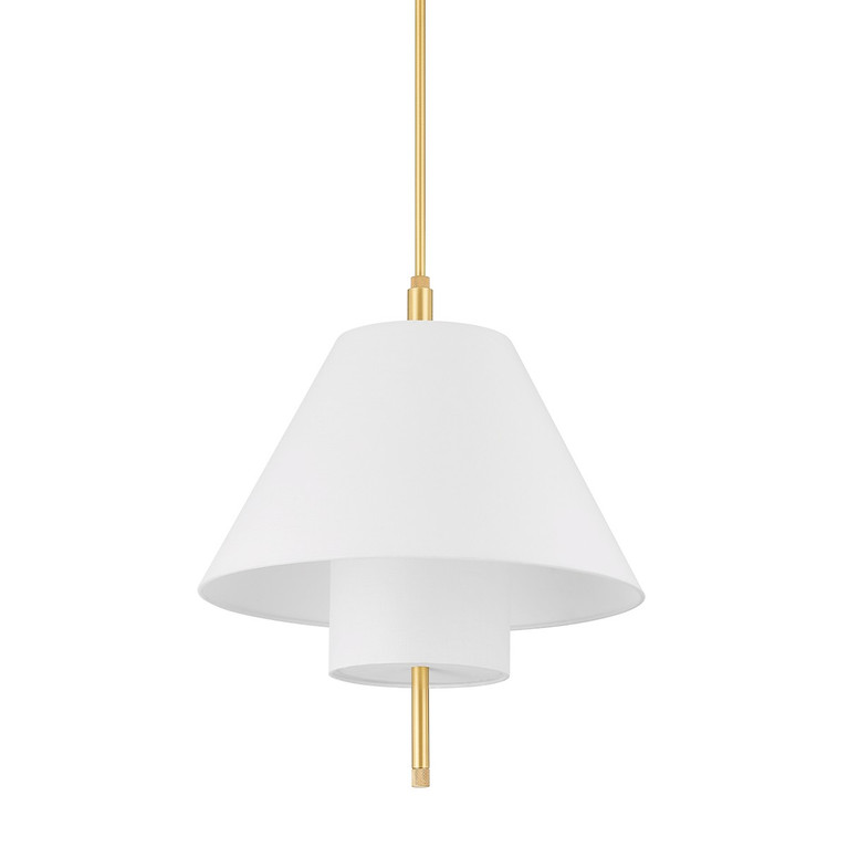 Hudson Valley - PI1899701-AGB - One Light Pendant - Glenmoore - Aged Brass