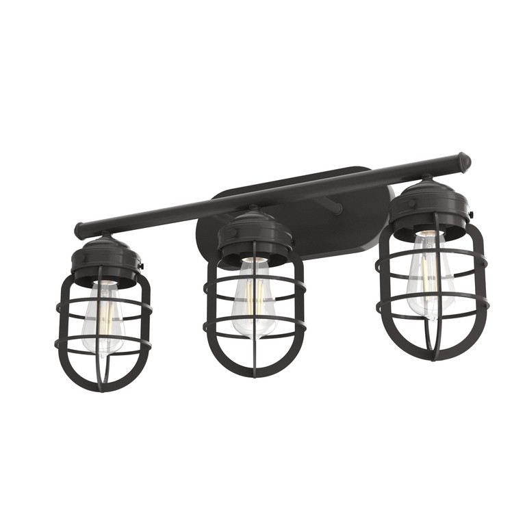 Hunter - 19044 - Three Light Vanity - Starklake - Noble Bronze