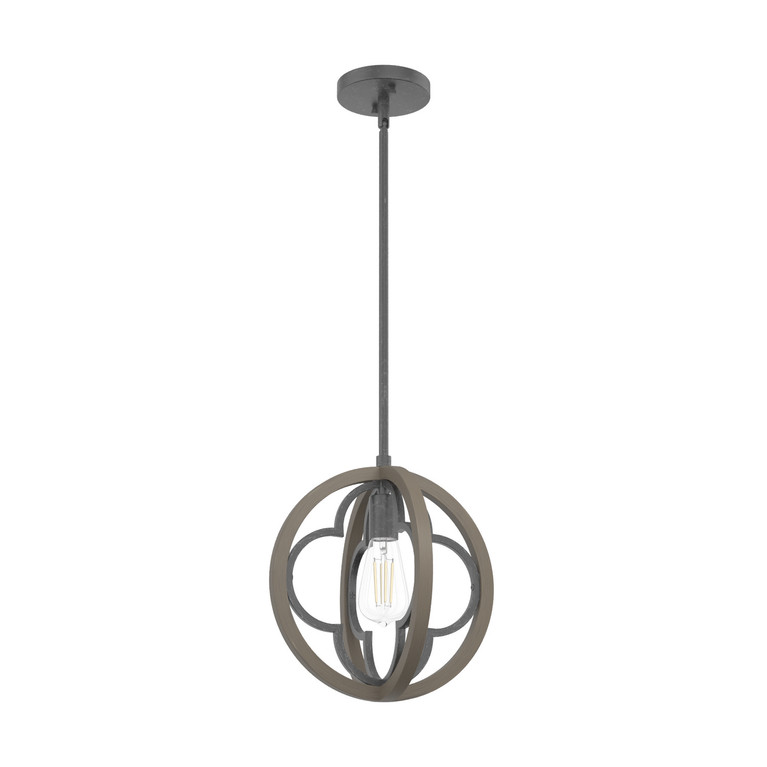 Hunter - 19093 - One Light Pendant - Gablecrest - French Oak