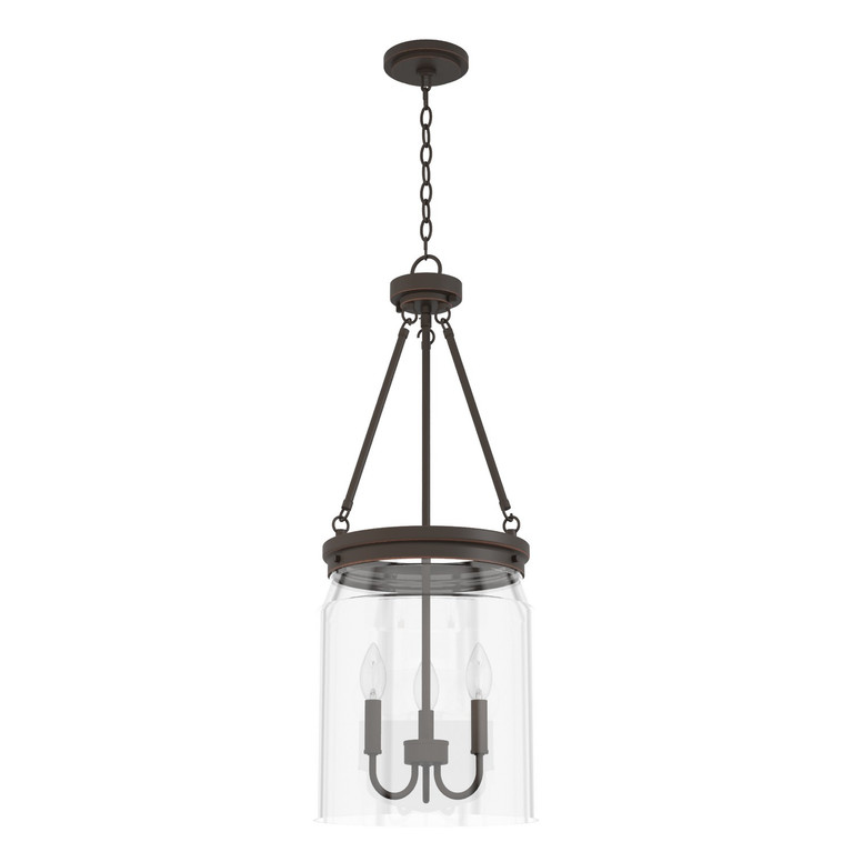 Hunter - 19153 - Three Light Pendant - Devon Park - Onyx Bengal