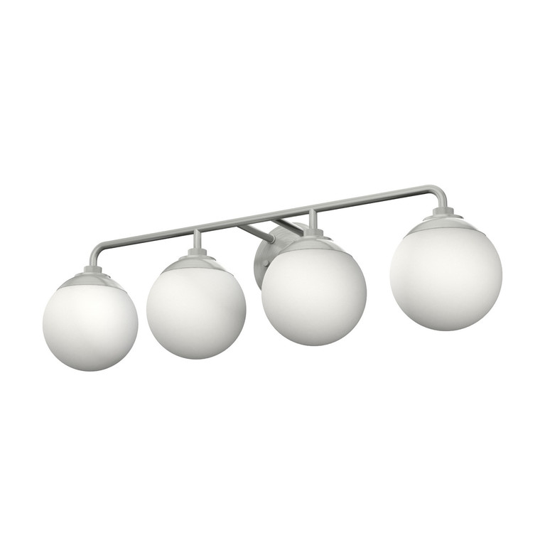 Hunter - 19180 - Four Light Bathroom Vanity - Hepburn - Brushed Nickel