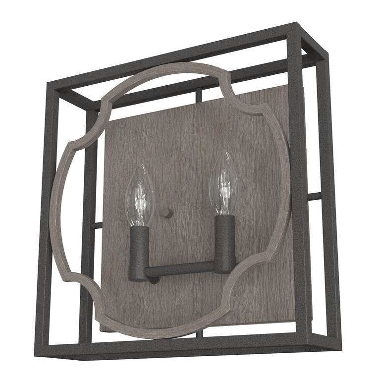 Hunter - 19228 - Two Light Wall Sconce - Stone Creek - Noble Bronze