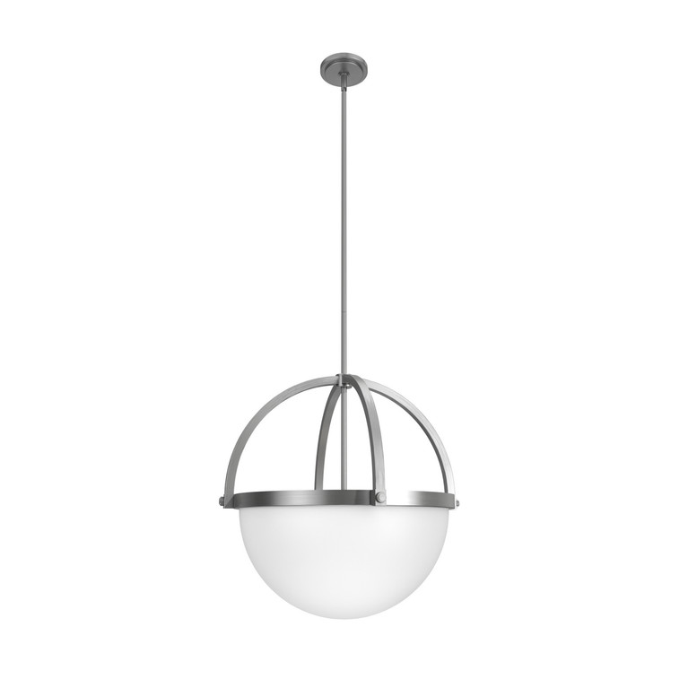 Hunter - 19237 - Four Light Pendant - Wedgefield - Brushed Nickel