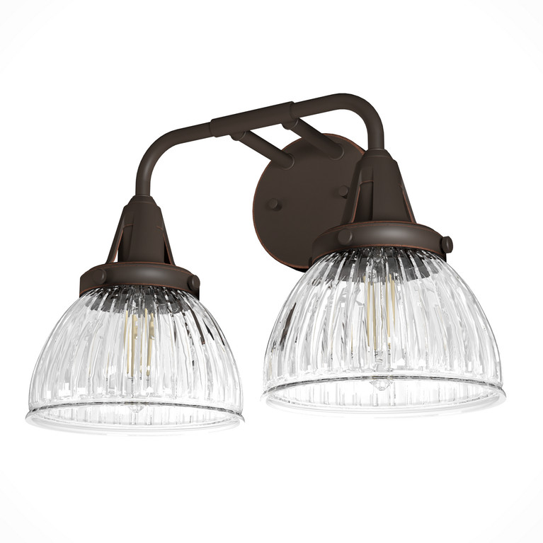 Hunter - 19256 - Two Light Vanity - Cypress Grove - Onyx Bengal
