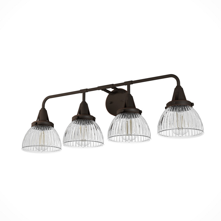 Hunter - 19260 - Four Light Vanity - Cypress Grove - Onyx Bengal