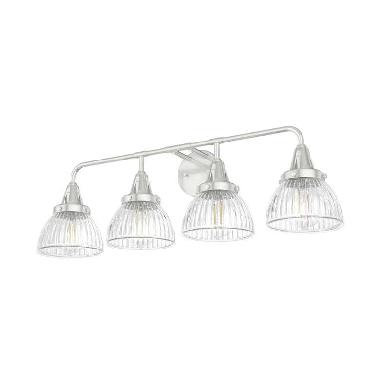 Hunter - 19354 - Four Light Vanity - Cypress Grove - Brushed Nickel