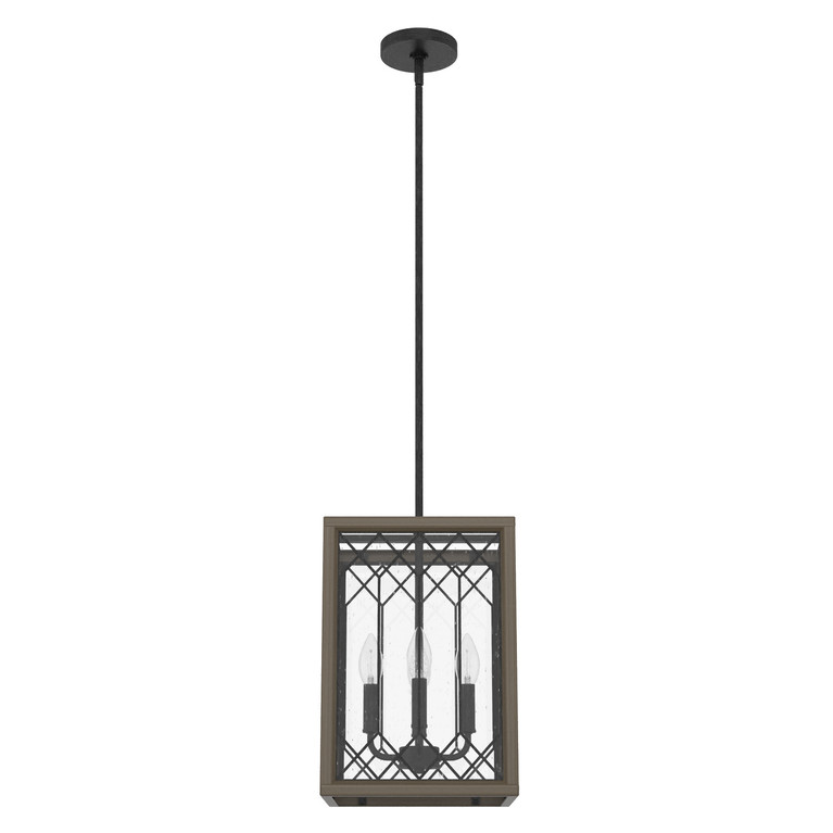 Hunter - 19369 - Four Light Lantern - Chevron - Rustic Iron