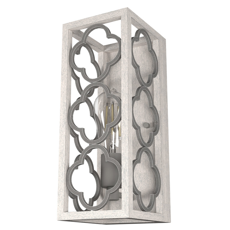 Hunter - 19376 - One Light Wall Sconce - Gablecrest - Distressed White