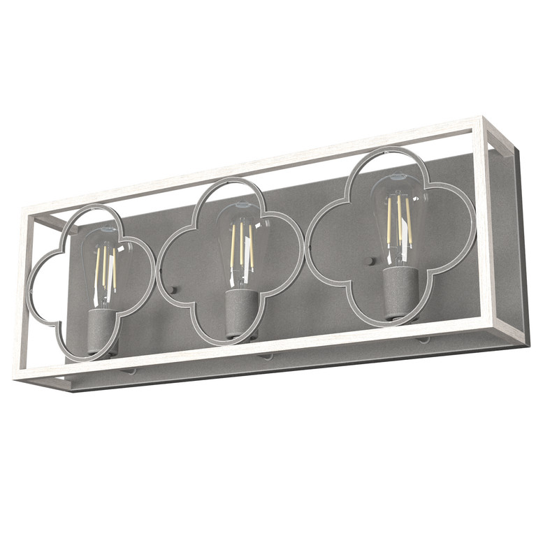 Hunter - 19397 - Three Light Vanity - Gablecrest - Distressed White