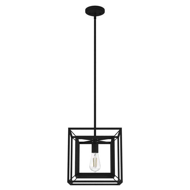 Hunter - 19406 - One Light Pendant - Doherty - Natural Black Iron
