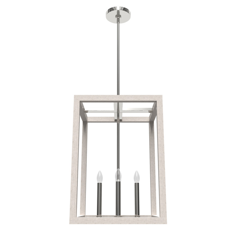 Hunter - 19481 - Four Light Pendant - Squire Manor - Chrome