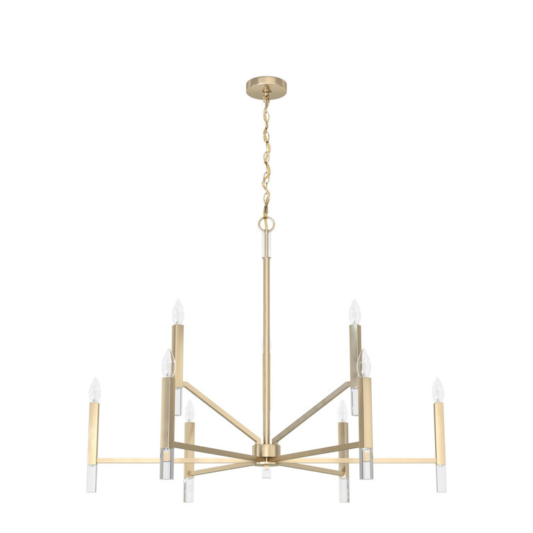 Hunter - 19521 - Nine Light Chandelier - Sunjai - Alturas Gold