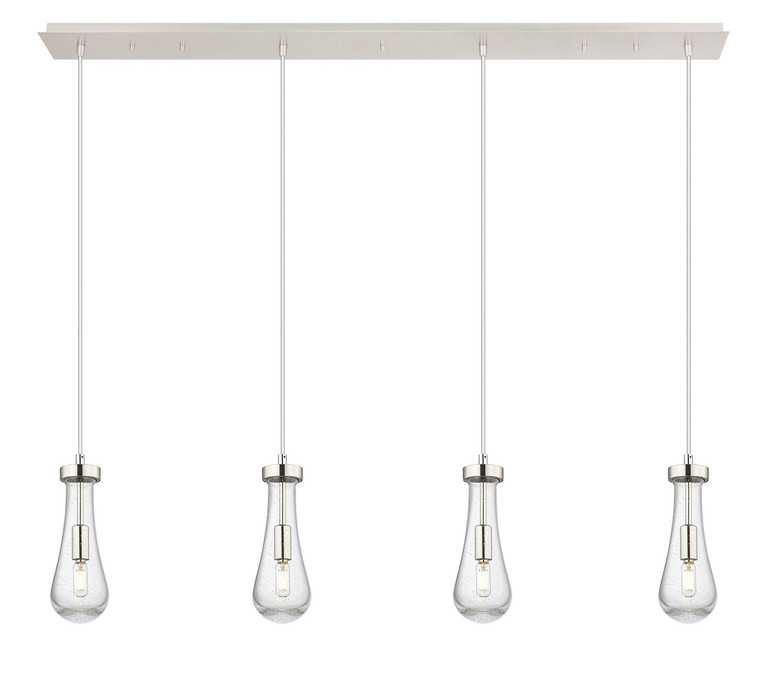 Innovations - 124-451-1P-PN-G451-4SDY - Four Light Linear Pendant - Downtown Urban - Brushed Polished Nickel