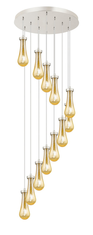 Innovations - 126-451-1P-PN-G451-4ME - 12 Light Pendant - Downtown Urban - Brushed Polished Nickel