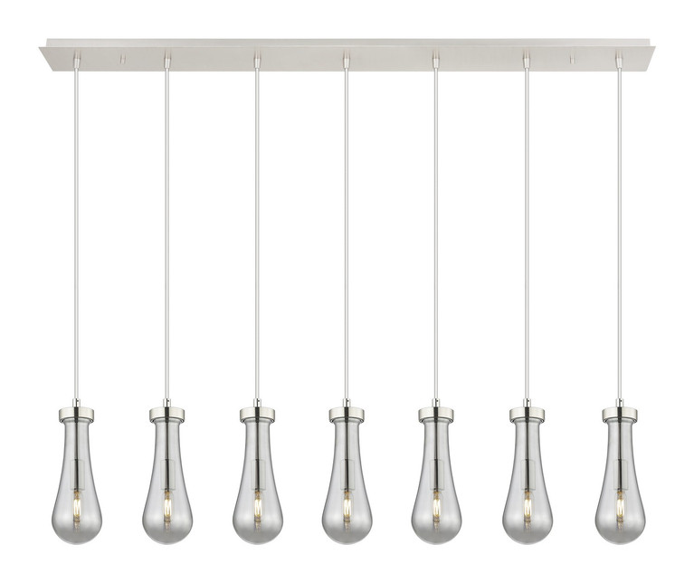 Innovations - 127-451-1P-PN-G451-4SM - Seven Light Linear Pendant - Downtown Urban - Polished Nickel