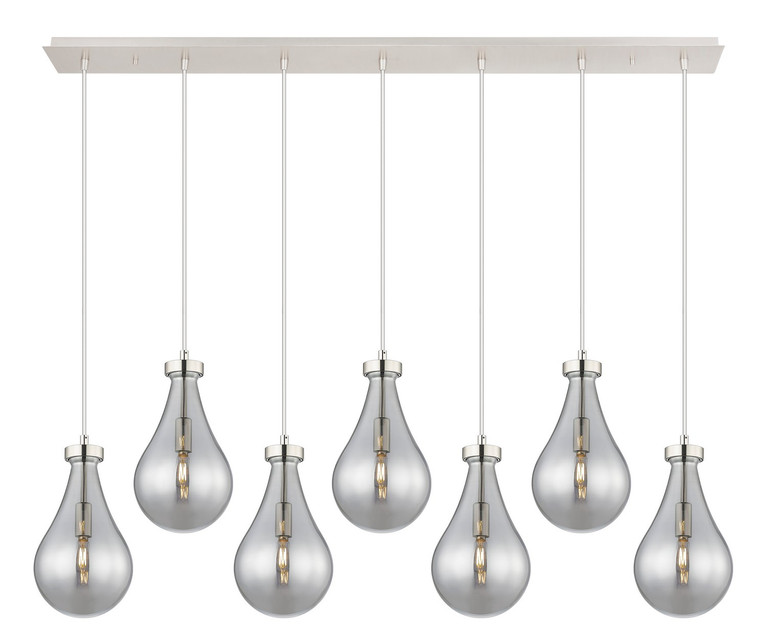 Innovations - 127-451-1P-PN-G451-7SM - Seven Light Linear Pendant - Downtown Urban - Polished Nickel