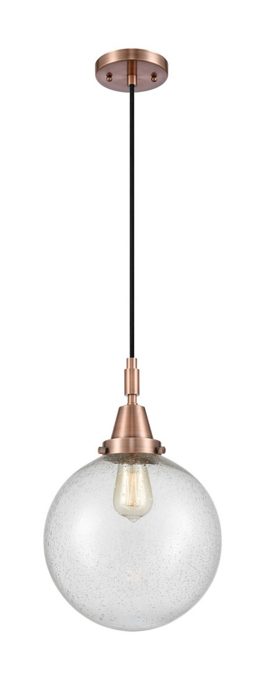 Innovations - 447-1P-AC-G204-10 - One Light Mini Pendant - Caden - Antique Copper