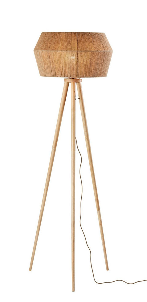 Adesso Home - 3960-12 - Floor Lamp - Montana - Natural Wood