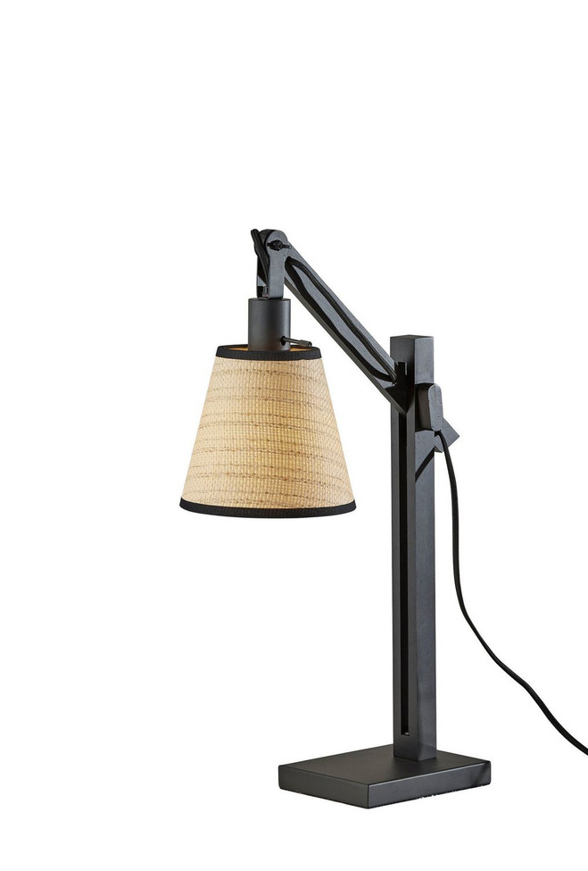 Adesso Home - 4088-01 - Table Lamp - Walden - Black & Black Wood