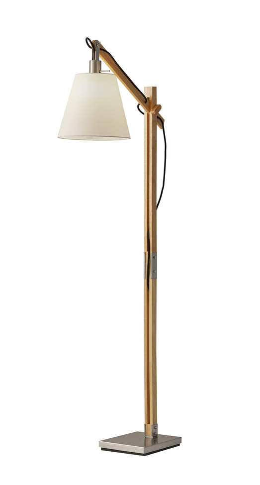 Adesso Home - 4089-12 - Floor Lamp - Walden - Natural Rubber Wood