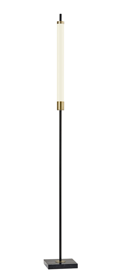 Adesso Home - 4191-01 - LED Floor Lamp - Piper - Black/Antique Brass