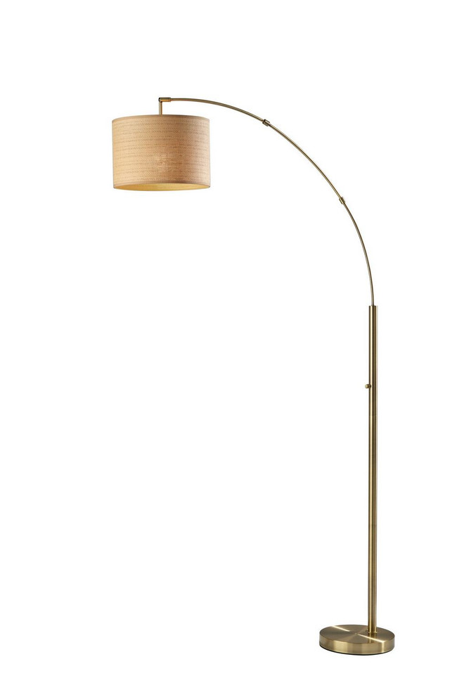 Adesso Home - 4249-18 - Floor Lamp - Bowery - Antique Brass